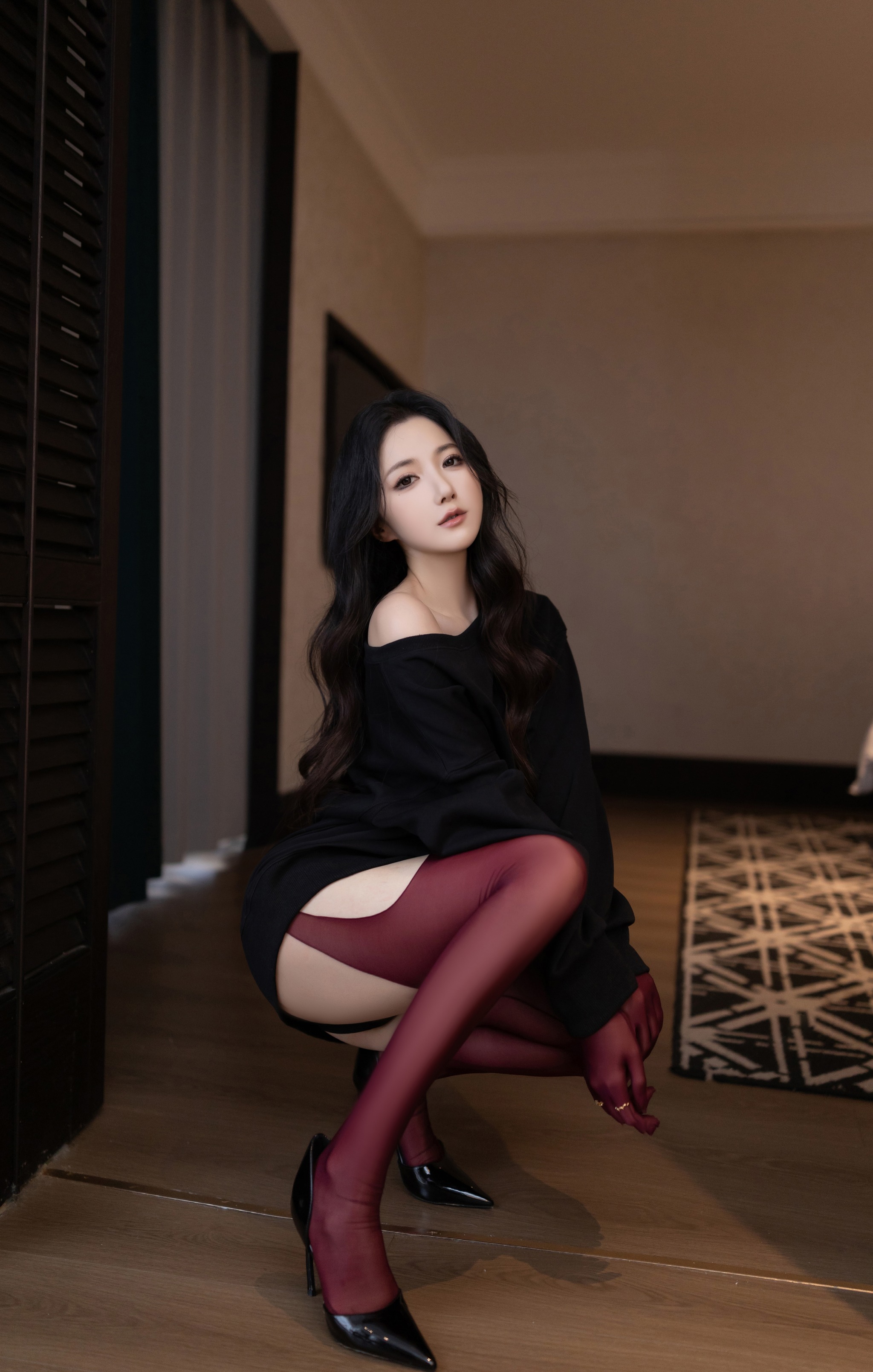 图片[1]-鱼子酱Fish – NO.244 （私拍） 《红与黑》[120P]-XikXak